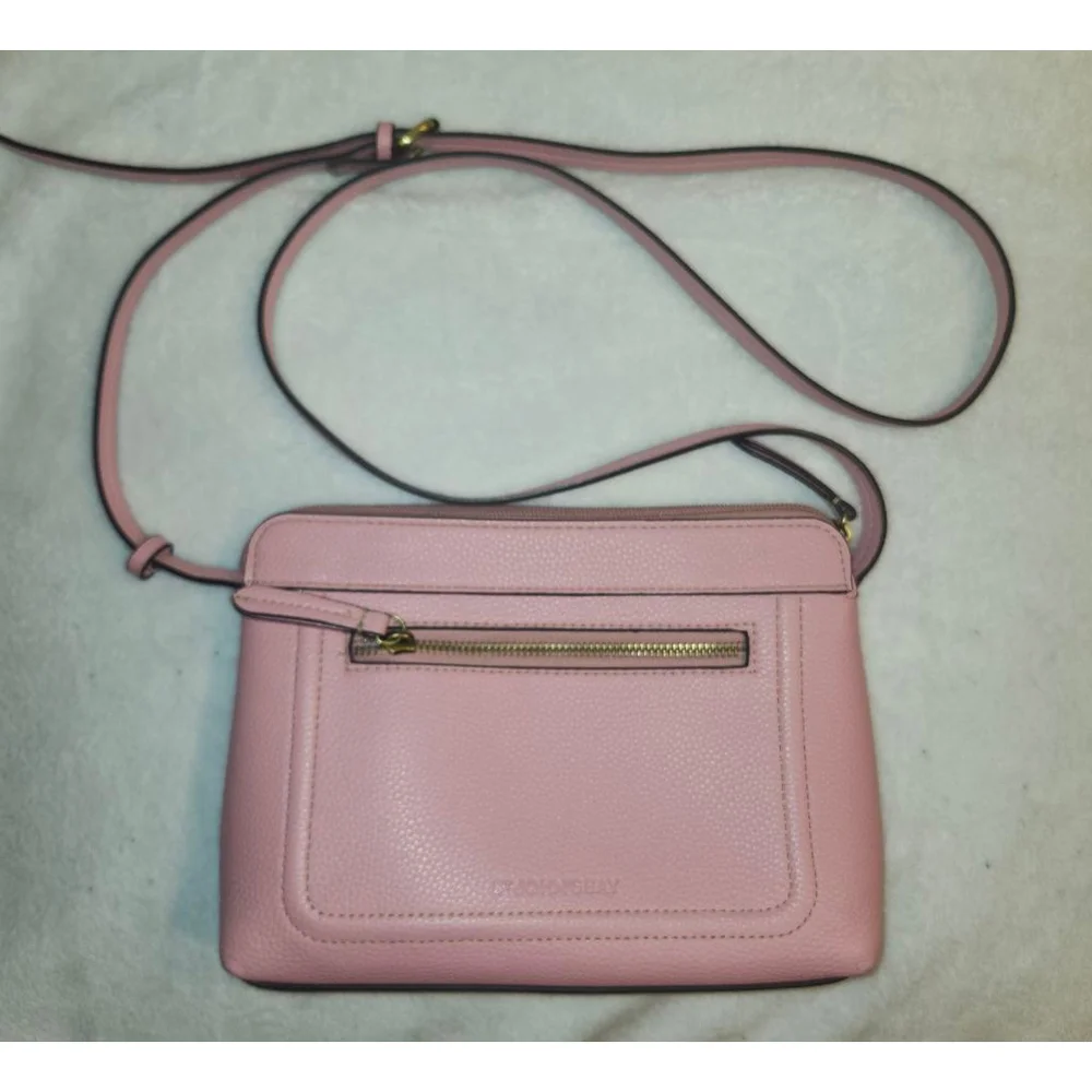 Women's St. John's Bay Pink Crossbody Bag - Picture 1 of 5